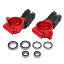 (Red) RC Rear Steering Cup Aluminum Alloy Enlarged Bearings ARRMA Blue
