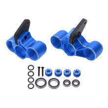 (Blue) RC Front Steering Cup Aluminum Alloy Enlarged Bearings ARRMA Blue