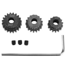 RC Motor 3 Gear Set 15T 17T 20T Steel 0.8MOD