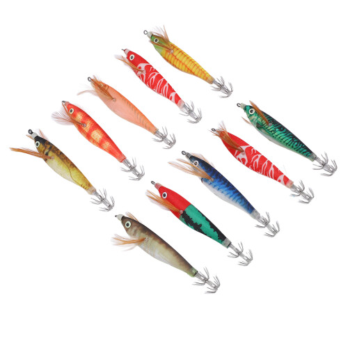 Fishing Lures Simulation Shrimp Bait Set Artificial Hook with Bag 2