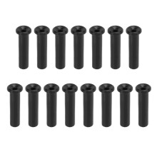 (3.6x15mm Single Wire Hole) 15pcs Tennis Racket Wire Protection Tube 3.2x25mm