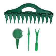 12-Hole Soil Digger Planter Adjustable Seeder for Garden Sowing