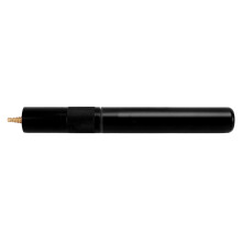 (Black) 9 Inch Billiards Cue Extender Telescopic Aluminum Alloy Black