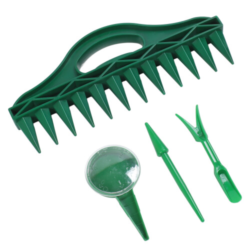 12-Hole Soil Digger Planter Adjustable Seeder for Garden Sowing 2