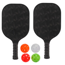 Portable Glass Carbon Fiber PP Core Pickleball Paddle Set with 4 Balls