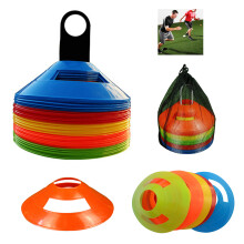 50 Pcs Soccer Cones with Bag and Holder for Training