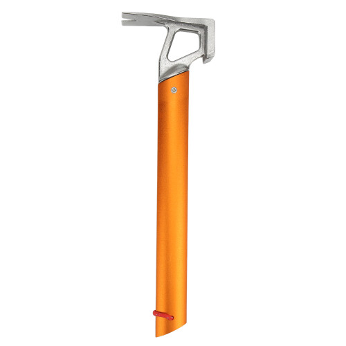 (Orange) Multifunctional Camping Tent Peg Hammer Stakes Nail Puller Silver