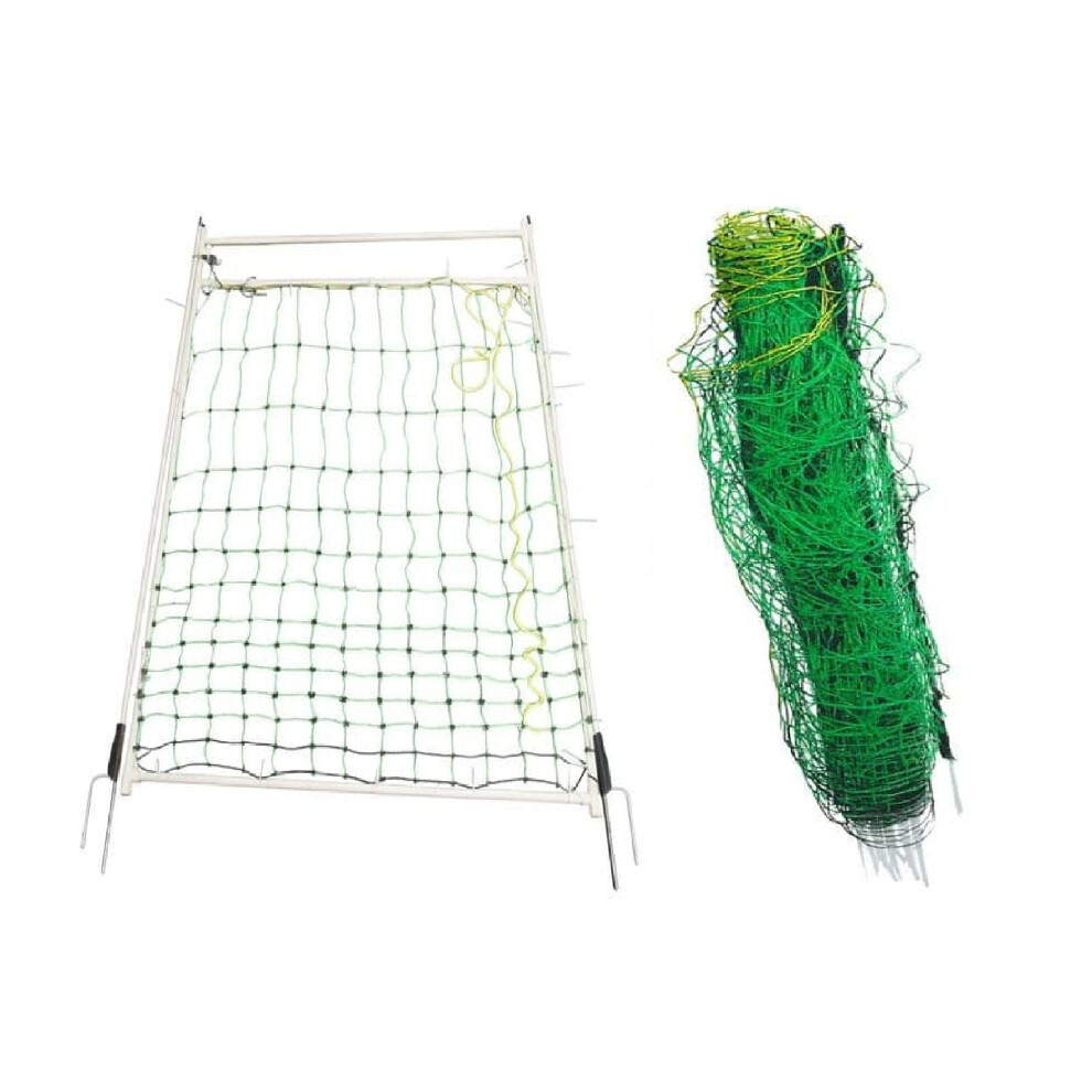 Electric Fence Poultry Netting & Gate 1.2M X 50M (Electrified Chicken Fencing Net Mesh) 600988563810