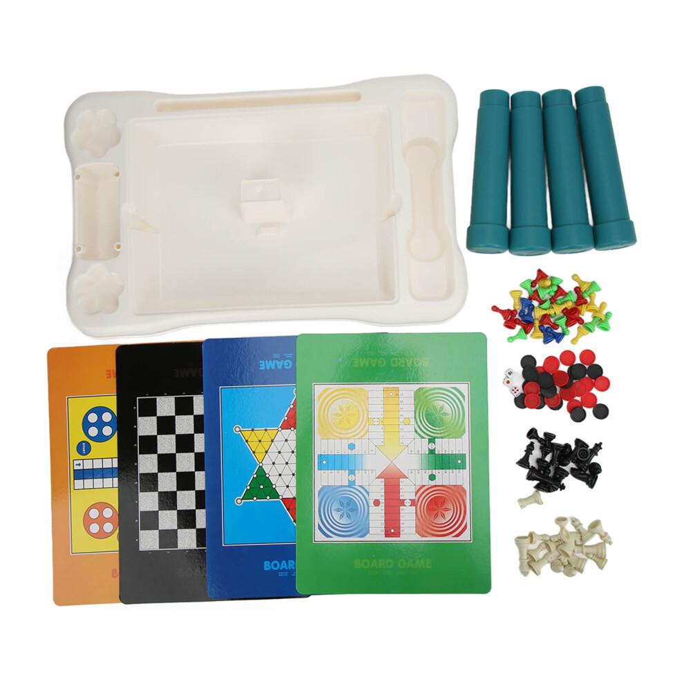 8-in-1 Portable Board Game Set Chess Draughts for Kids Ages 3+-image-OPC-PMKC2BM-NEW