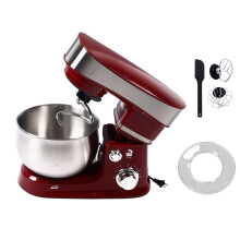 Electric Mixer 300W 6 Speed with Dough Hook Beater 3L Bowl Red