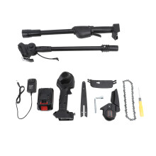 (2 Section) Cordless Pole Saw Handheld Tree Trimmer 2000mAh Battery Aluminum
