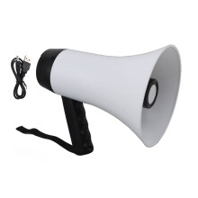 30W Portable Megaphone Speaker 300S Recording 500M Range 10H Battery