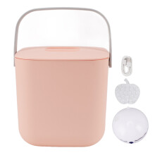 (Pink) 18W Mini Dish Washer with Bucket USB Rechargeable Portable for RVs