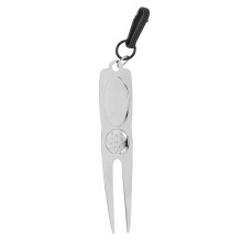Metal Golf Divot Repair Tool Zinc Alloy Club Ball Putting Green Fork