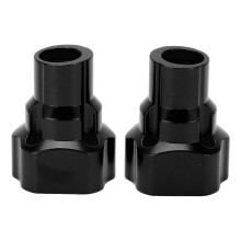 (Black) 2Pcs RC Rear Axle Cover Bushing Aluminum for Losi LMT 1/8 Truck Red