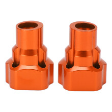 (Orange) 2Pcs RC Rear Axle Cover Bushing Aluminum for Losi LMT 1/8 Truck Red