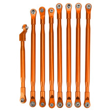 (Orange) Aluminum Rod Link Set for Axial SCX6 JLU 1/6 Orange