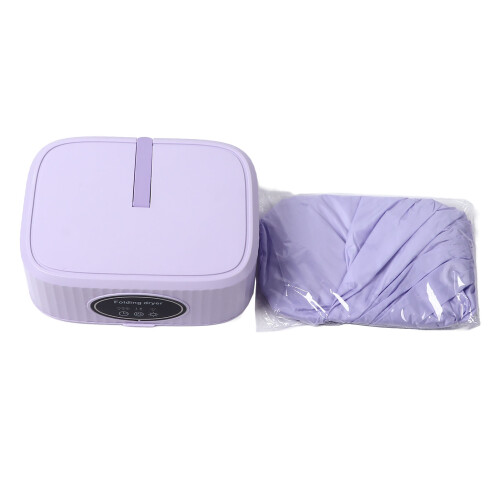(Purple) Portable Foldable Quiet Dryer Timer Energy Saving Fast Drying 2