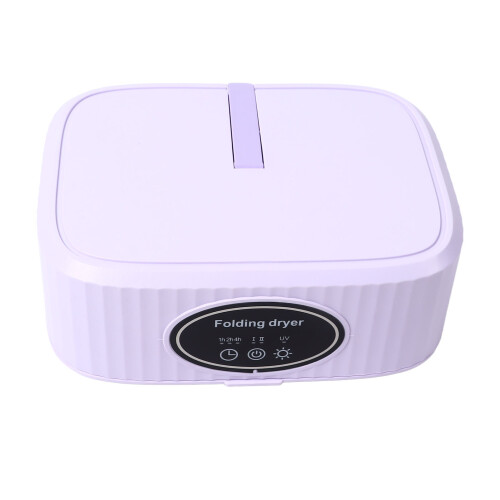 (Purple) Portable Foldable Quiet Dryer Timer Energy Saving Fast Drying 1
