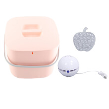 (Pink Bucket) Portable USB Dishwasher Mini Sink Auto Shutdown Pink Bucket