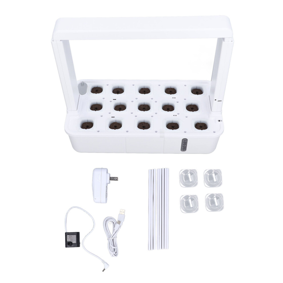 (White US Plug 100â240V) Hydroponics System LED Light Indoor Plant Growing UK Plug 220-240V-image-OPC-PMKC5B6-NEW