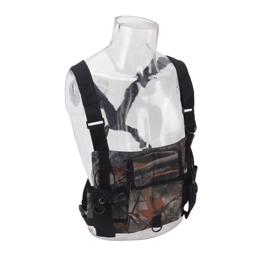 Radio Chest Harness Front Pack Pouch Vest Rig with Adjustable Straps 1