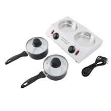 (EU Plug 220V) 2 Tanks Chocolate Melting Machine 2kg Alu Non Stick 110V