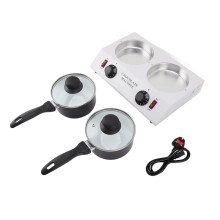 (UK Plug 220V) 2 Tanks Chocolate Melting Machine 2kg Alu Non Stick 110V