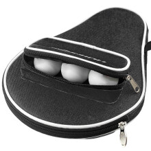 Table Tennis Racket Carry Bag Ball Pocket Waterproof Liner