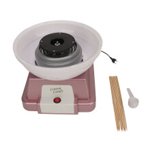 (EU Plug 220V) Cotton Candy Machine Household Low Noise with Sticks Spoon EU 220V