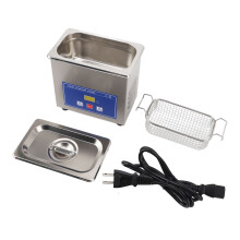 (US Plug 110V) Ultrasound Cleaner 600ml Stainless Steel for Eyeglasses Rings 220V