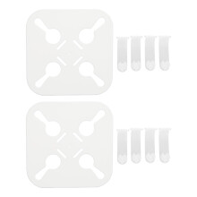 2pcs Anti Tangle Laundry Gadget PP Quick Drying Square