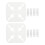 2pcs Anti Tangle Laundry Gadget PP Quick Drying Square 1