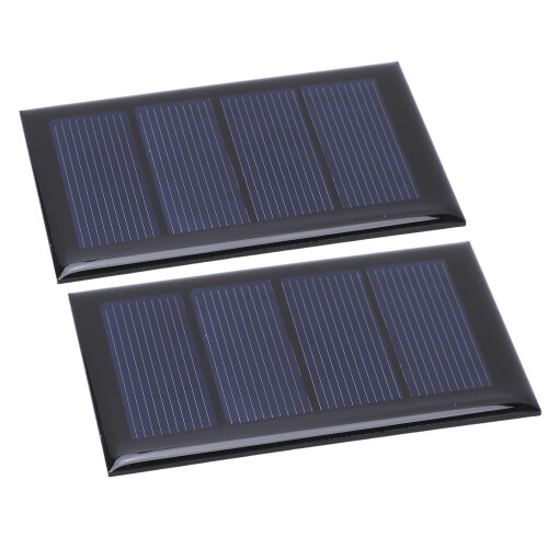 2Pcs 2V 210mA Mini Solar Panel 80x50mm DIY 2
