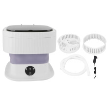(Purple) Portable Washing Machine 40W Mini 10L Underwear Washer Travel