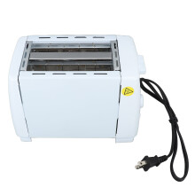 2 Slice Stainless Steel Toaster 6 Temp Settings Bagel Waffle