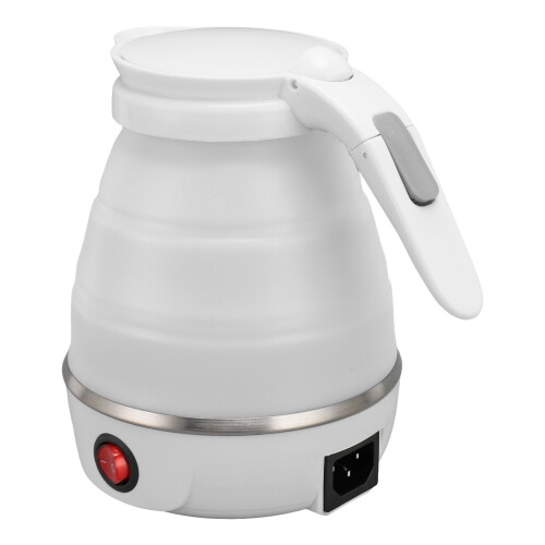 (White) Foldable Electric Kettle 600ml Fast Boiling Portable 1