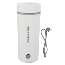 (US Plug 110V) Travel Electric Kettle 300W 350ml Auto Shut Off White US Plug