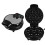 1200W Mini Donut Maker Adjustable Temperature Anti-Stick 5