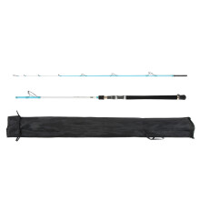 (2.1m/6.9ft) Telescopic Fishing Rod 2 Parts Saltwater Portable Carbon Fiber 1.8m