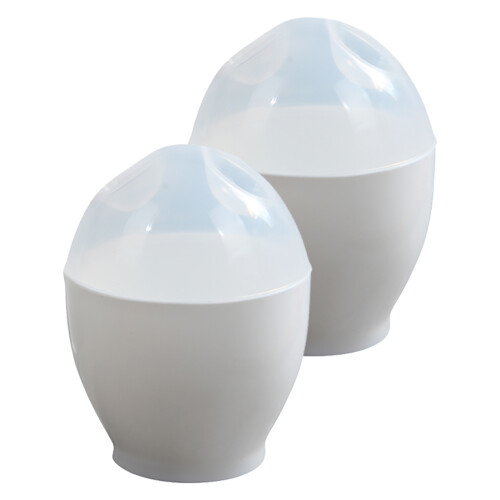 Microwave Egg Cup Mini Easy Clean Egg Poaching Cups Set of 2 2