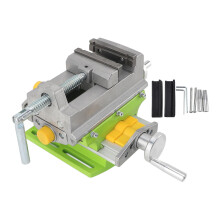 3 Inch Drill Press Vise Aluminum Alloy Cross Sliding Flat Vise Bench