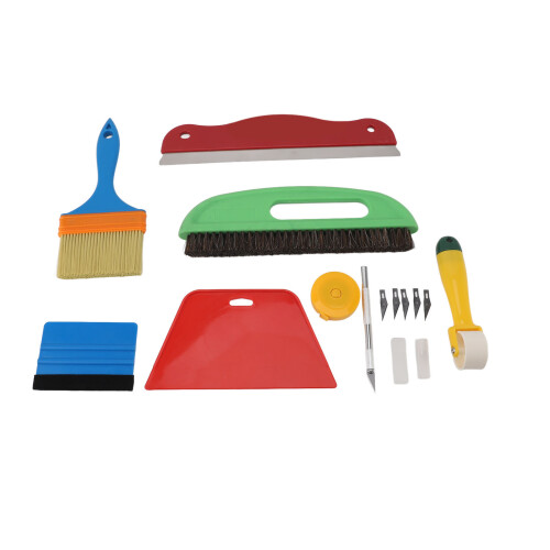 Wallpaper Smoothing Tool Kit Squeegee Smoother Seam Roller Brush