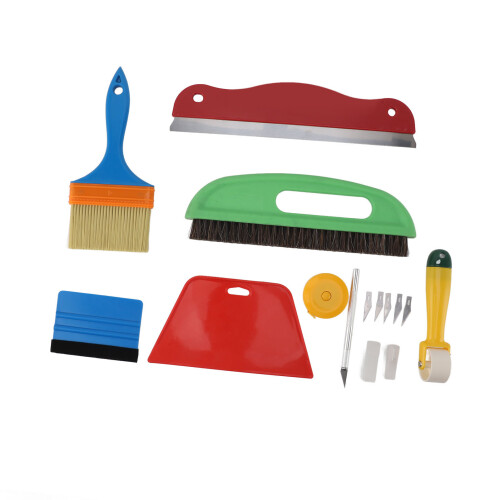 Wallpaper Smoothing Tool Kit Squeegee Smoother Seam Roller Brush 1
