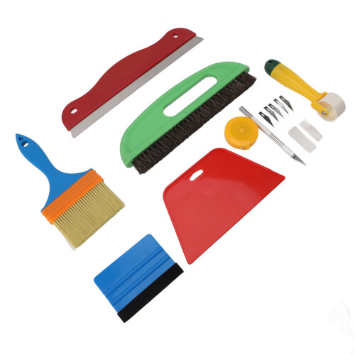 Wallpaper Smoothing Tool Kit Squeegee Smoother Seam Roller Brush 2