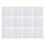 3D Textured Panels Interior Wall Decorative Matte White 500x500mm 1