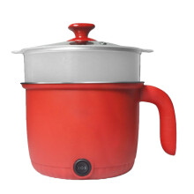 Mini Electric Cooking Pot with Lid for Student Dorm