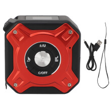 (Black Red) 3-in-1 Laser Tape Measure 5m-40m Accurate Data Storage