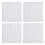 3D Textured Panels Interior Wall Decorative Matte White 500x500mm 2