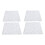 3D Textured Panels Interior Wall Decorative Matte White 500x500mm 3